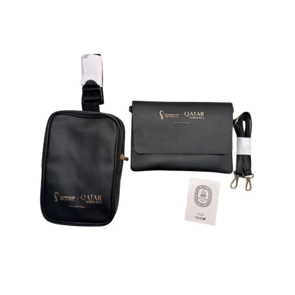 Qatar Airways Crossbody Bag & Clutch Set FIFA World Cup 2022‎ Official Airline